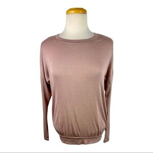 Double Zero Blush Lightweight Sweater Spicy Small